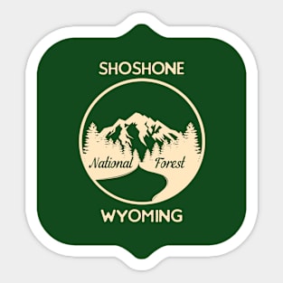 Shoshone National Forest Wyoming Sticker